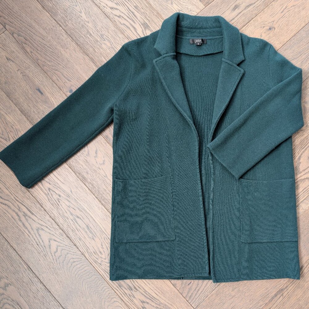 J.Crew Sophie Open-Front Sweater-Blazer in Heather Dusk - Size S